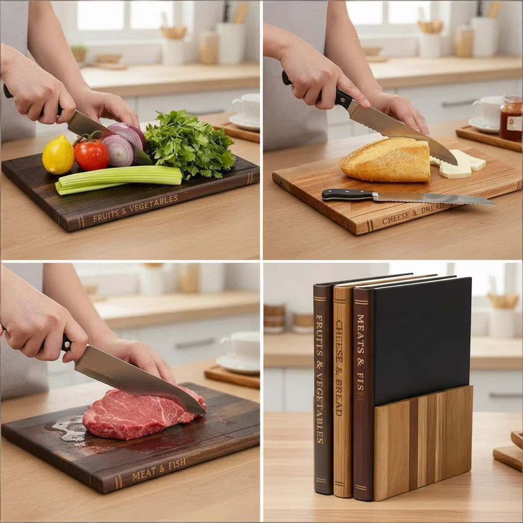 Fenoss® Wood Cutting Boards (3 Pcs)