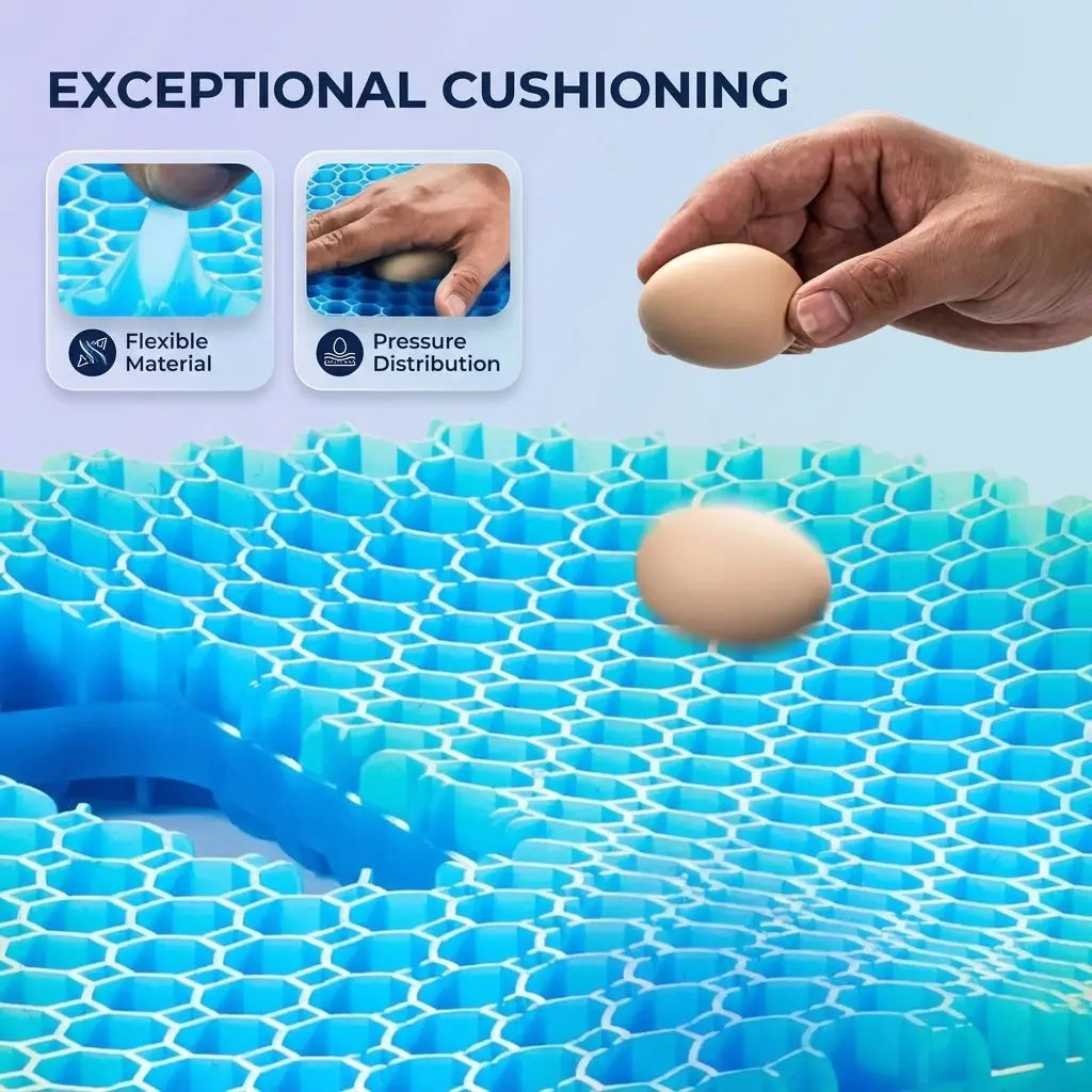 Fenoss® Silicone Gel Honeycomb Seat Cushion