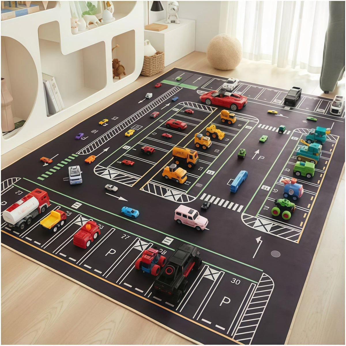 Fenoss® Play Mat Parking Lot Rug