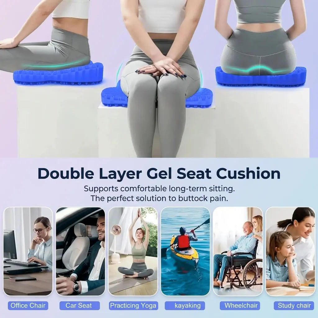 Fenoss® Silicone Gel Honeycomb Seat Cushion