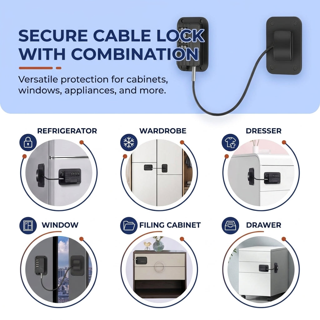 Fenoss® Fridge Combination Lock
