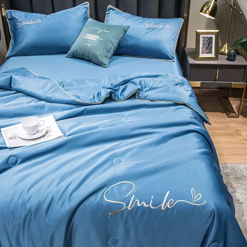 Fenoss® Summer Washed Silk Quilt Set (3 Pcs)
