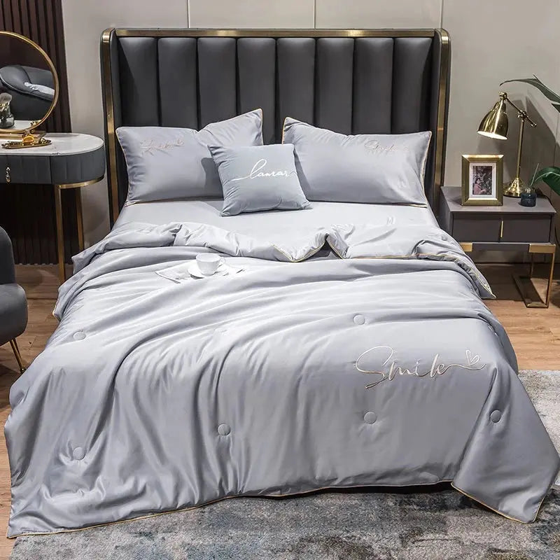 Fenoss® Summer Washed Silk Quilt Set (3 Pcs)