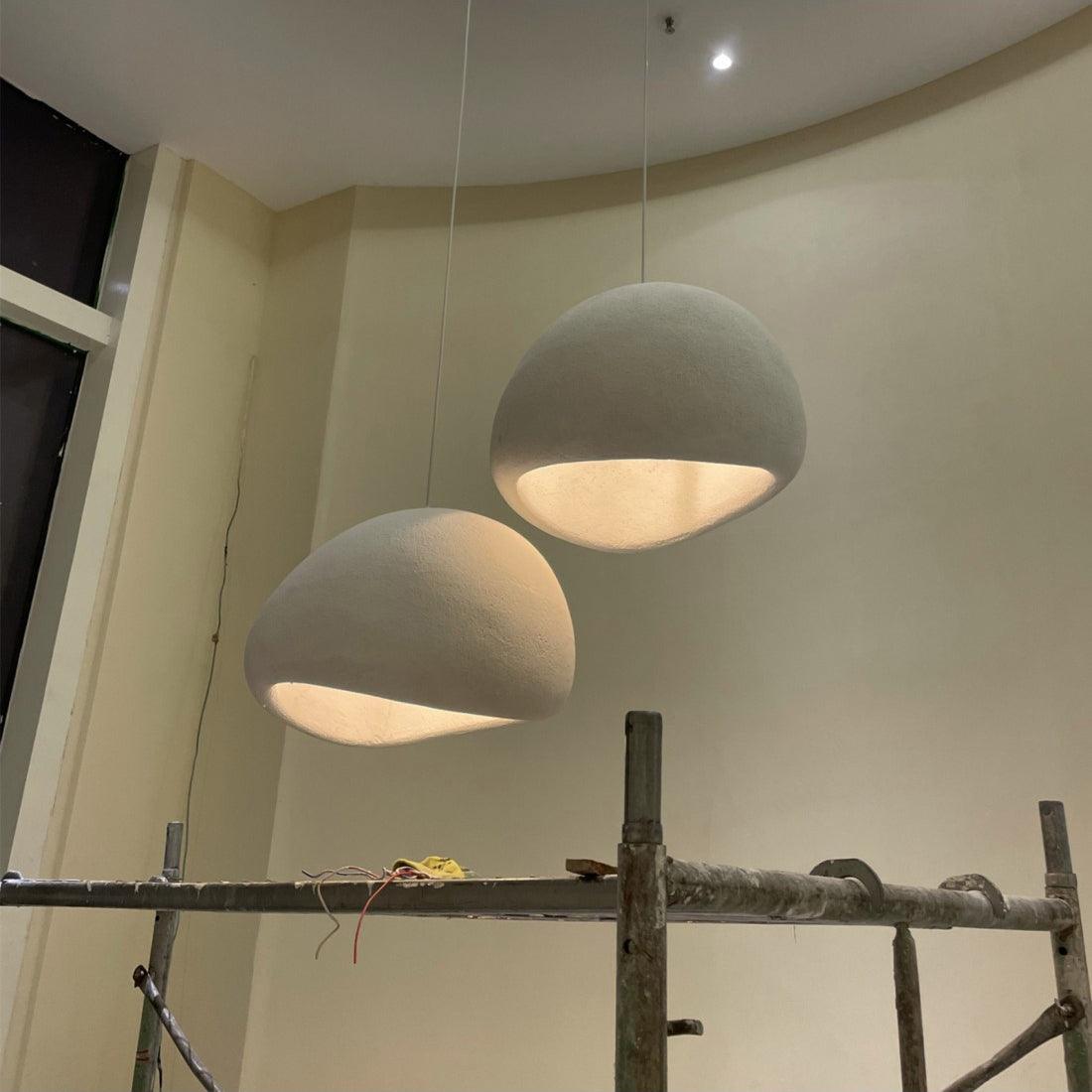 Organic White Cloud Pendant Light – Sphere Shade