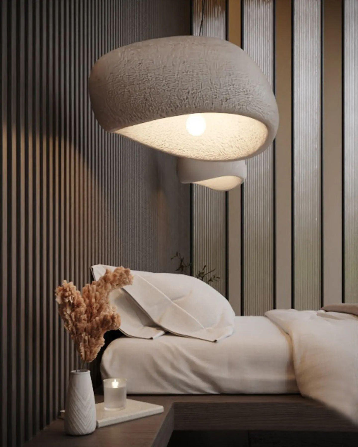 Organic White Cloud Pendant Light – Sphere Shade