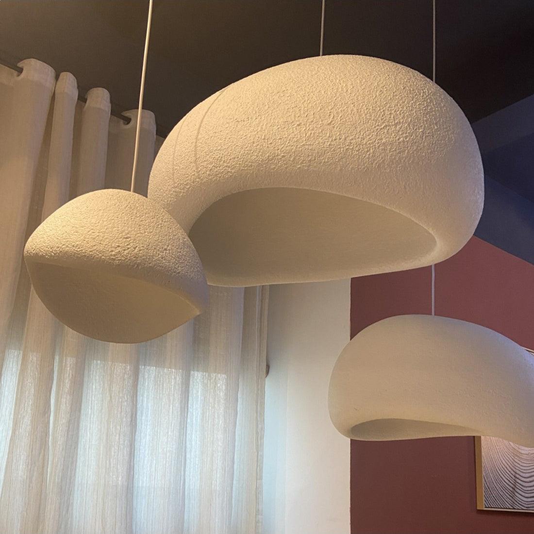 Organic White Cloud Pendant Light – Sphere Shade