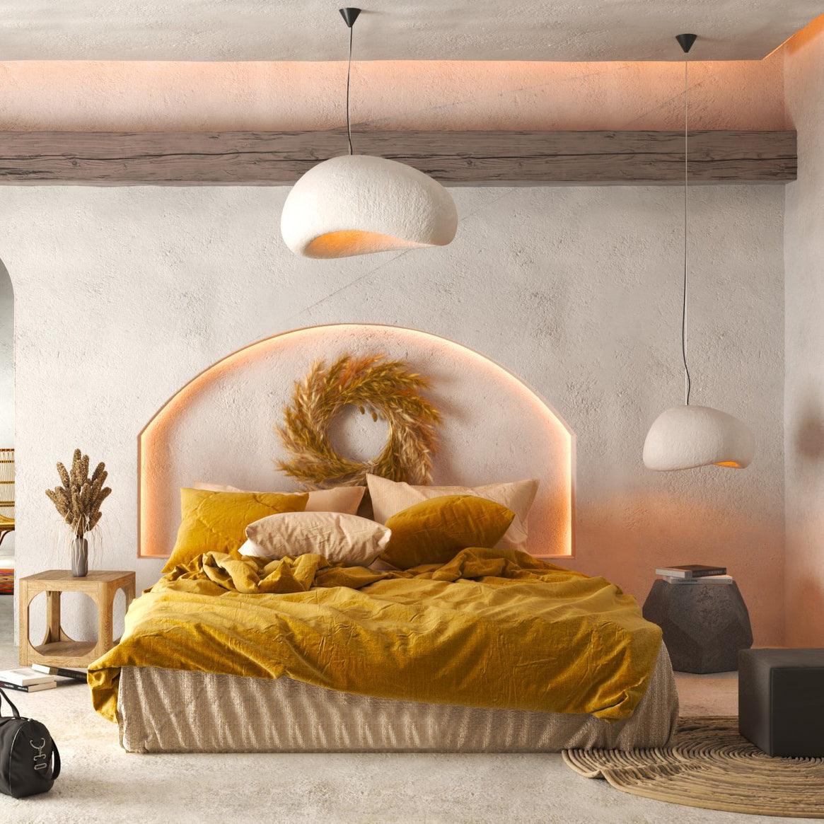 Organic White Cloud Pendant Light – Sphere Shade