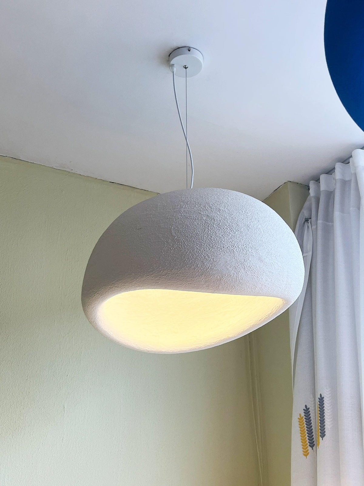 Organic White Cloud Pendant Light – Sphere Shade