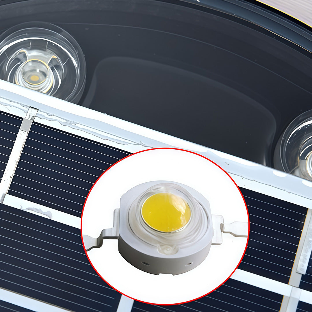 Modern Glass Well Light – In-Ground Solar LED for Pathways