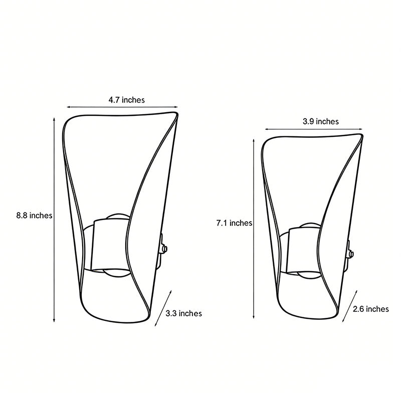 Modern Metal Wall Light – Small Up Down LED for Entryways