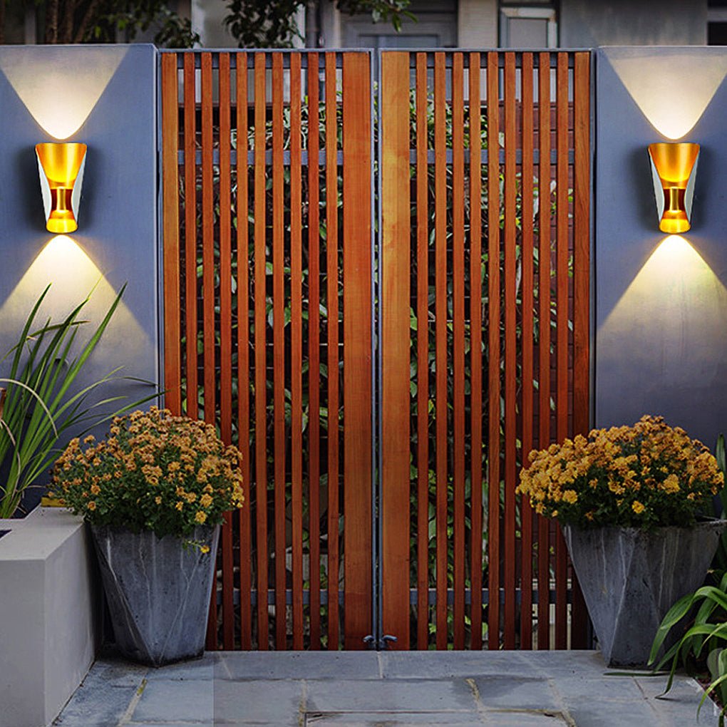 Modern Metal Wall Light – Small Up Down LED for Entryways
