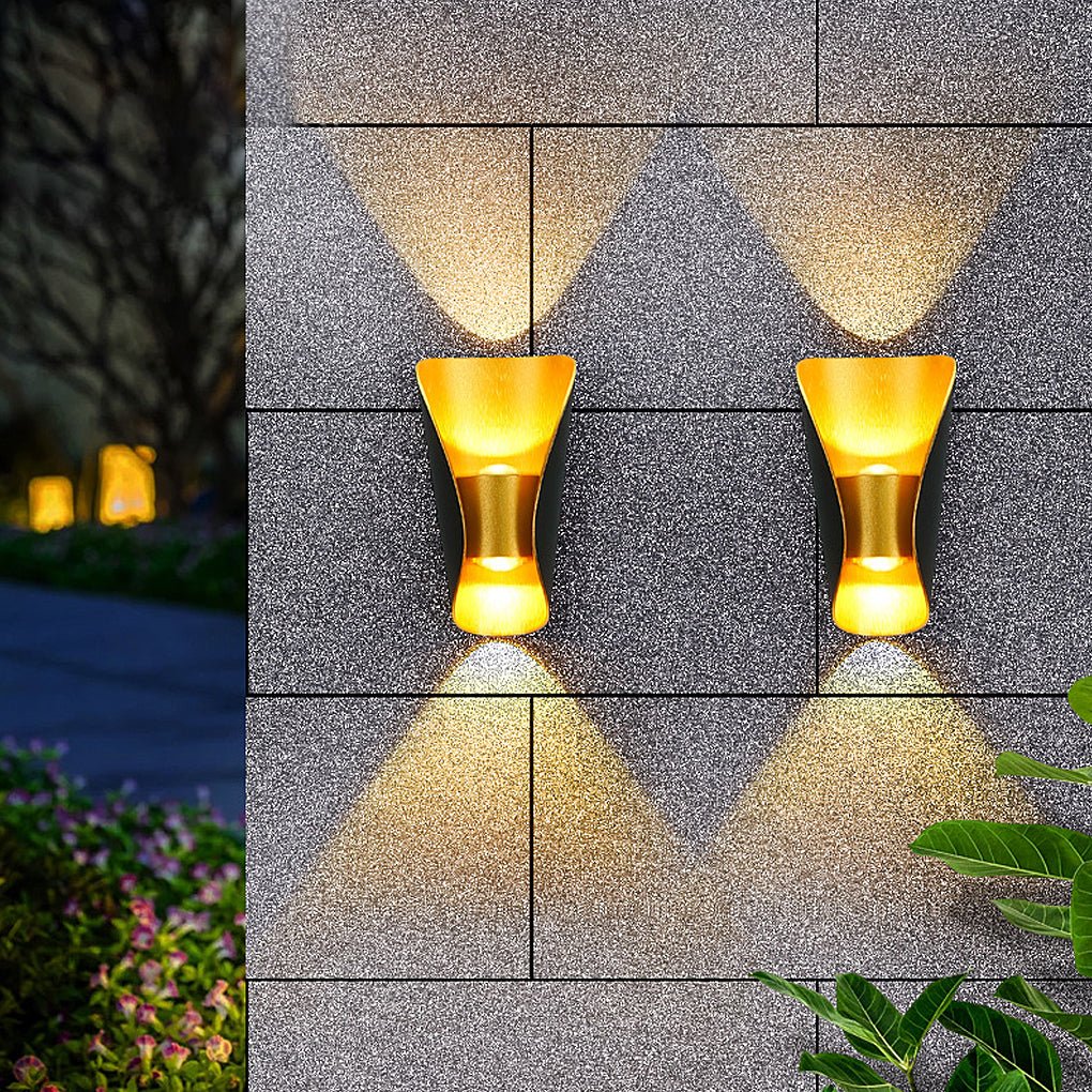 Modern Metal Wall Light – Small Up Down LED for Entryways