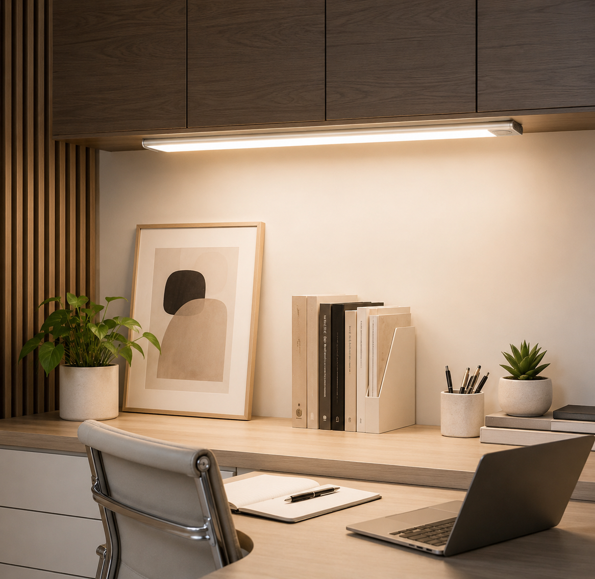 Fenoss Wireless Under Cabinet Light Rechargeable LED Motion Sensor Light