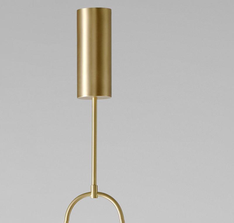 Modern Gold Metal Arc Chandelier – Globe Pendants