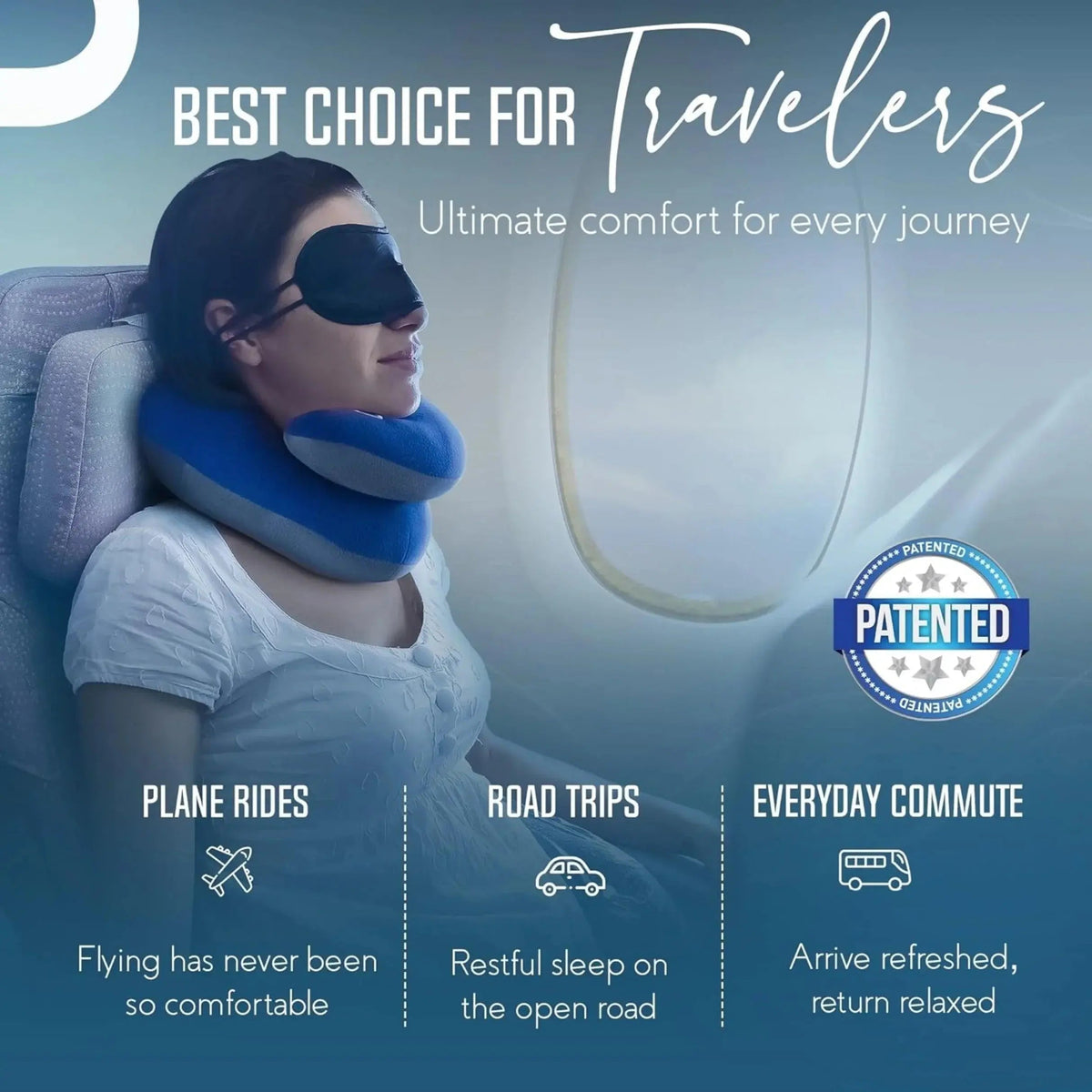 Fenoss® Travel Pillow – Double Support