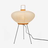 Japandi White Paper Table Lamp – Lantern Shade