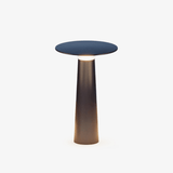 Modern Black Disc Table Lamp – Solar Lamp for Patio