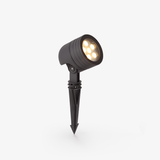 Wharton Industrial Black Stainless Steel Outdoor Spotlight