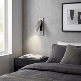 Minimalist Metal Recessed Sconce – Folding Bedside