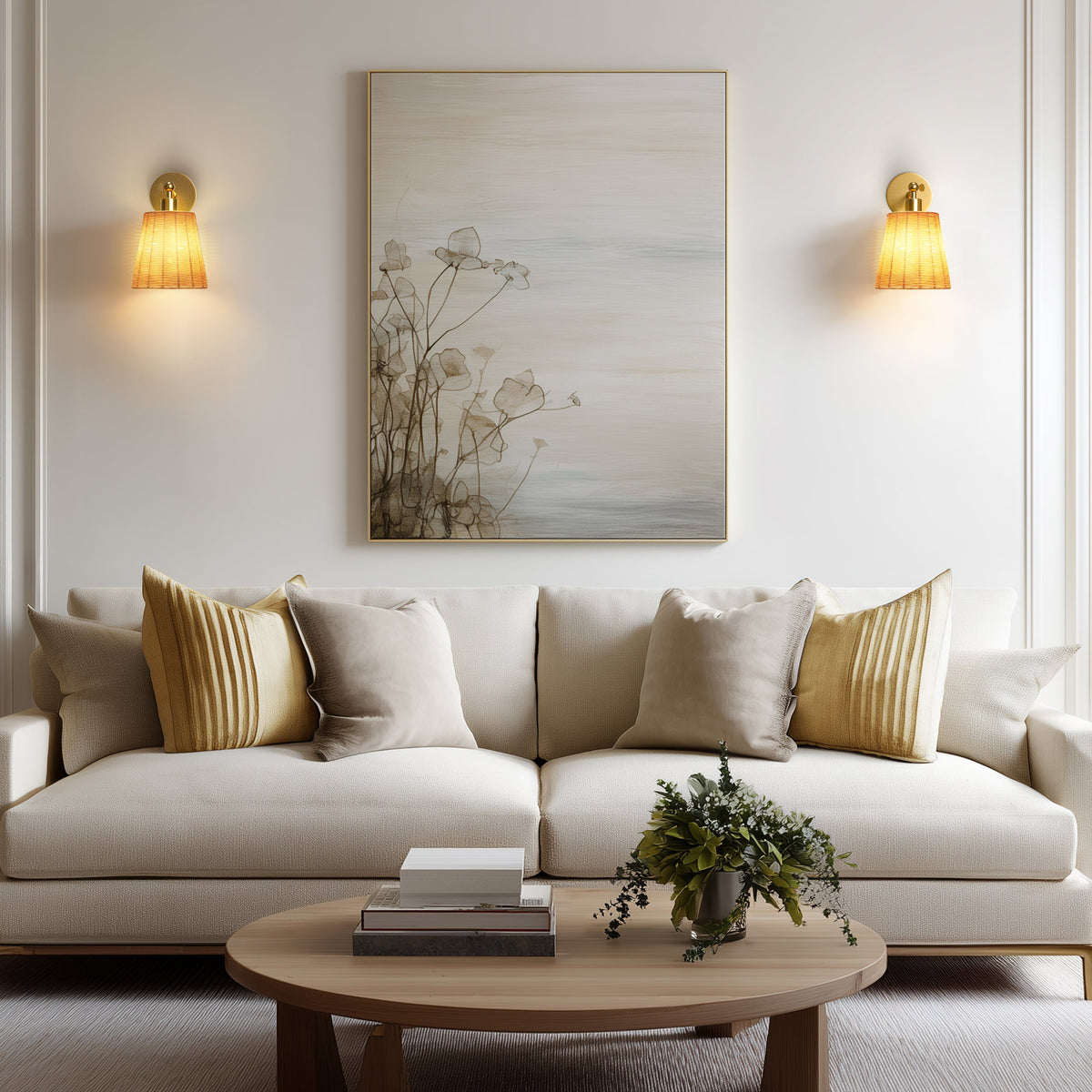 Wireless Adhesive Wall Sconce – Compact Lamp for Hallway (2 pack)