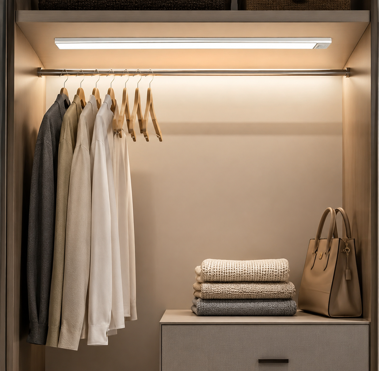 Fenoss Wireless Under Cabinet Light Rechargeable LED Motion Sensor Light
