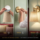 Wireless Adhesive Wall Sconce – Compact Lamp for Hallway (2 pack)