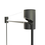 Modern Black Silk Pendant Light – Oval Cloud LED