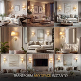 Wireless Wall Sconce – Adhesive Lamp for Bedroom (2 pack)