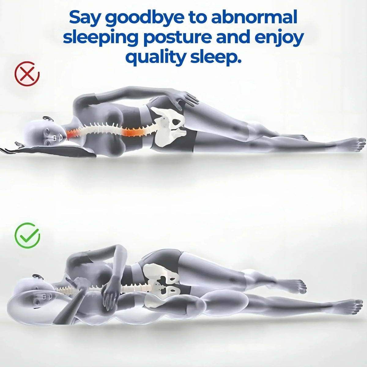 Fenoss® Full Body Dino Pillow 2.0