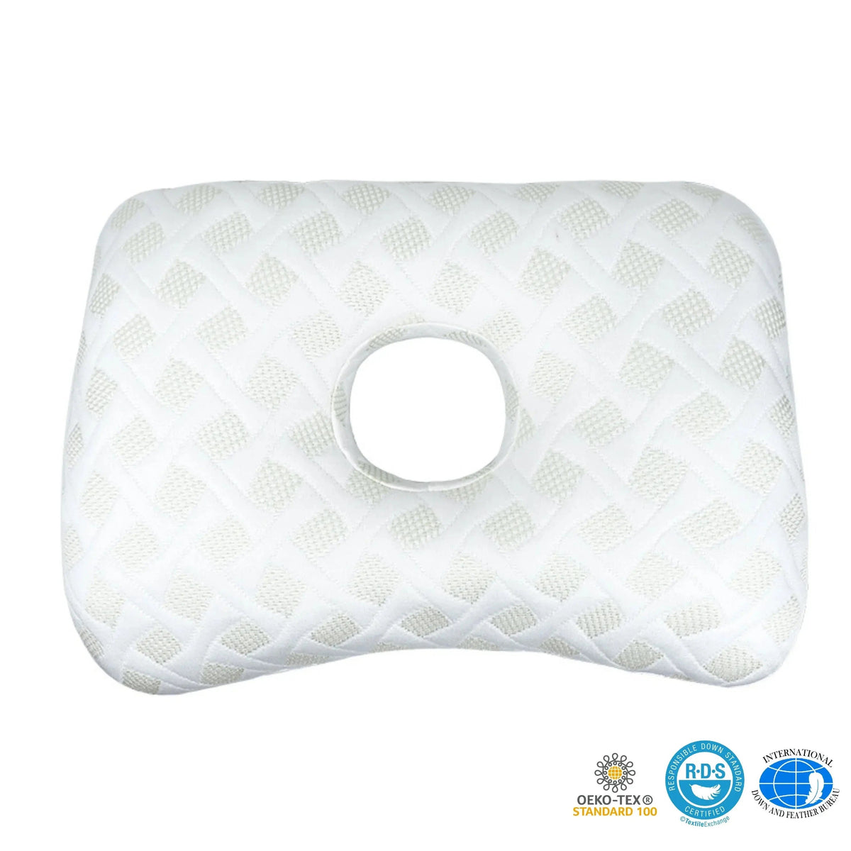 Fenoss® Donut Ear Piercing Relief Pillow for Side Sleepers