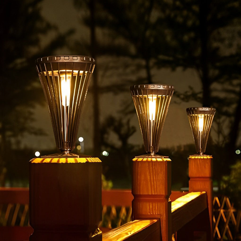 Modern ABS Solar Pathway Light – Tapered for Gardens