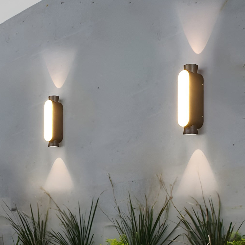 Industrial Aluminum Wall Sconce – Up Down for Hallways