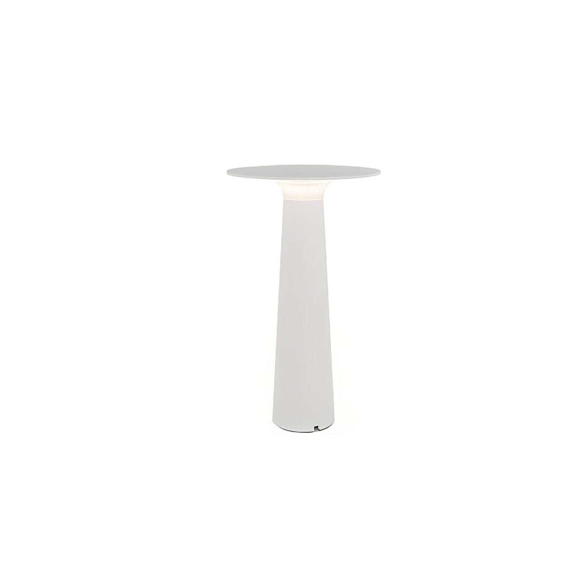 Modern Black Disc Table Lamp – Solar Lamp for Patio
