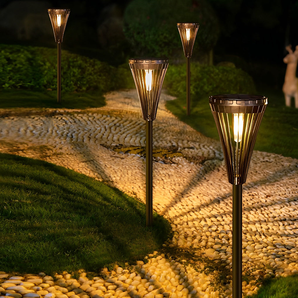 Modern ABS Solar Pathway Light – Tapered for Gardens