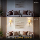 Wireless Wall Sconce – Adhesive Lamp for Bedroom (2 pack)