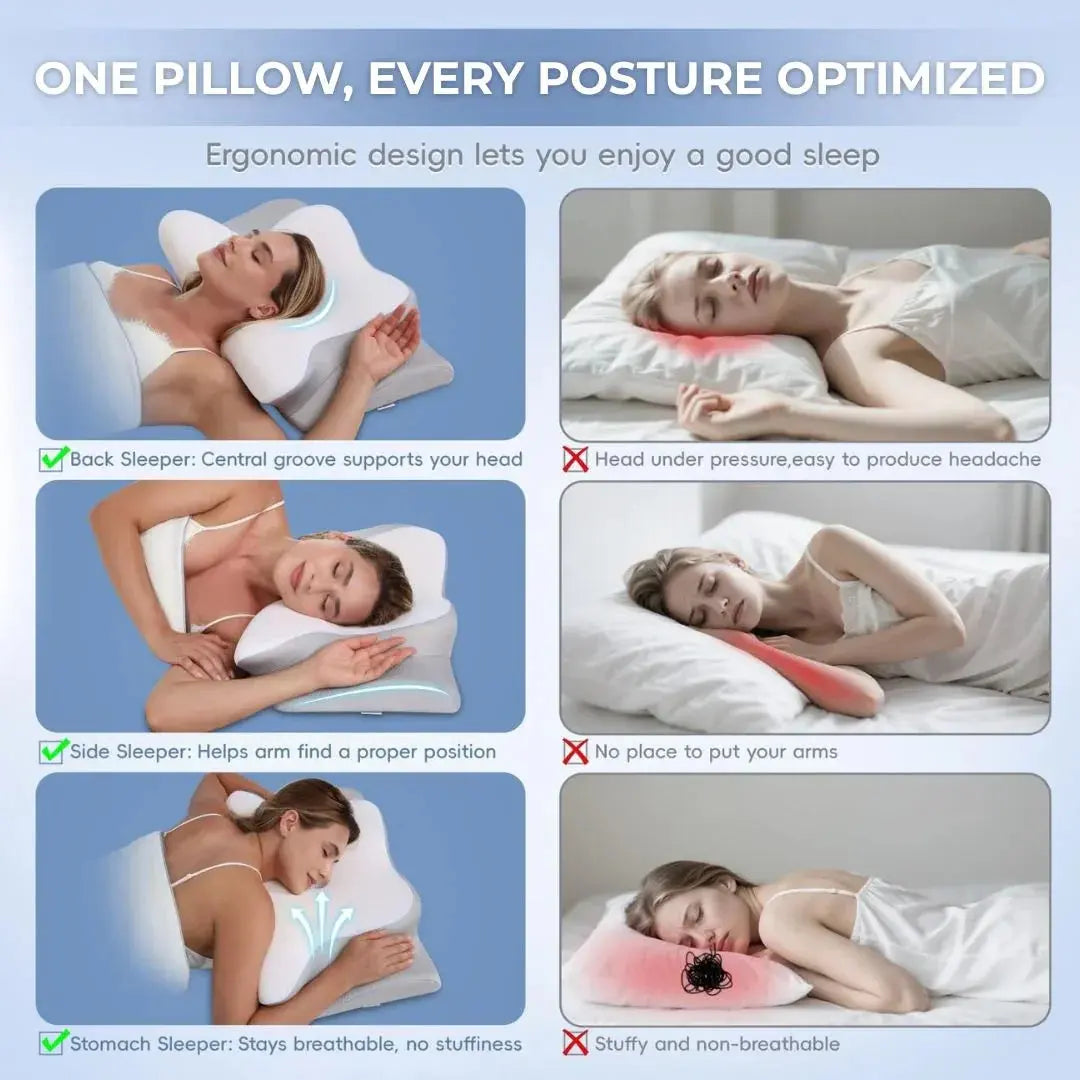 Fenoss® Elevated & Enhanced Thickness Contour Pillow 2.0