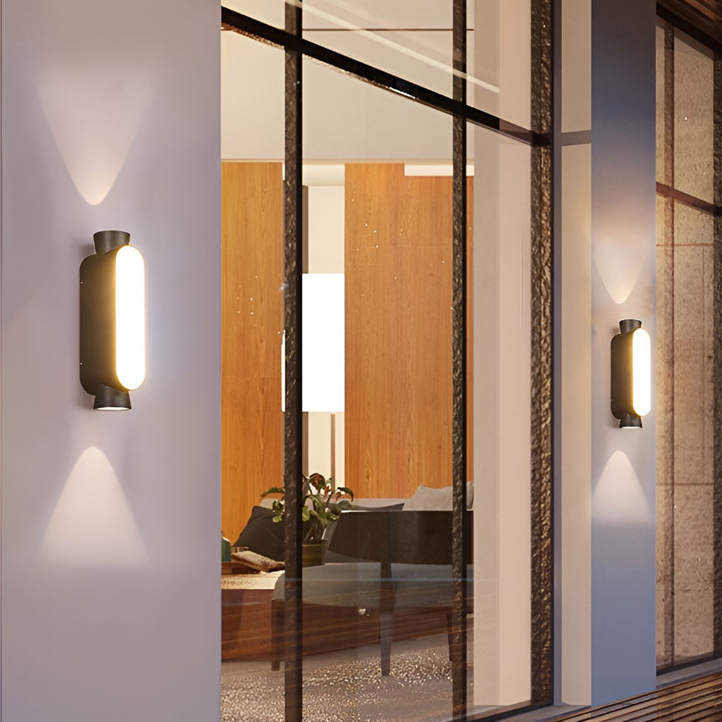 Industrial Aluminum Wall Sconce – Up Down for Hallways
