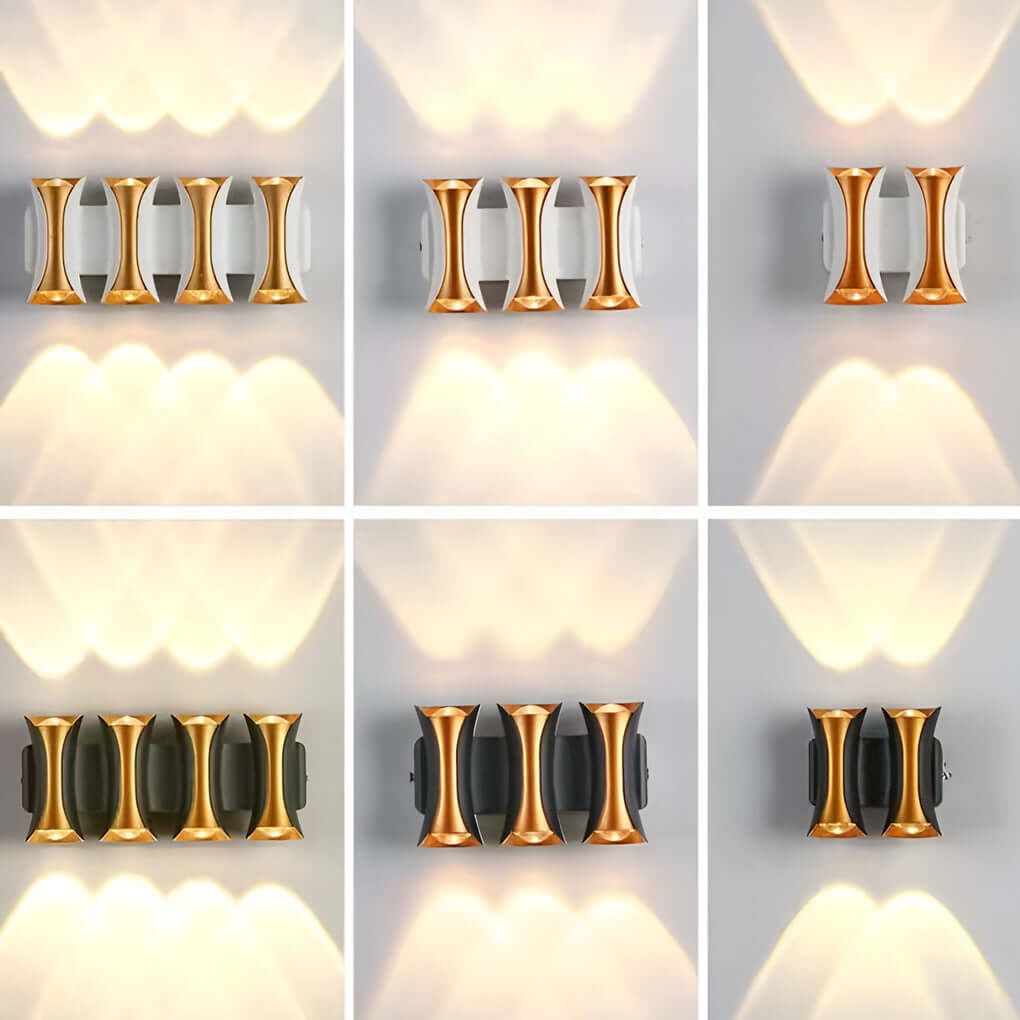 Modern Glass Wall Sconce – Multi Head Up Down for Corridors