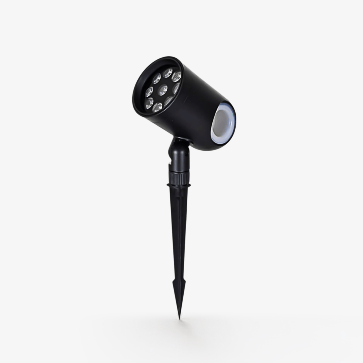 Black Landscape Spotlight – Adjustable Spike Light for Yard
