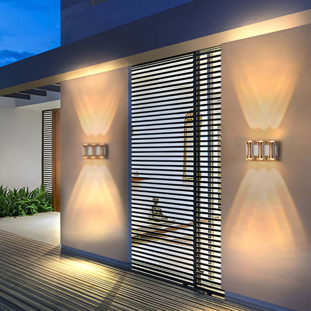 Modern Glass Wall Sconce – Multi Head Up Down for Corridors