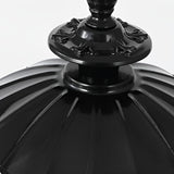 Retro Glass Pillar Light – Floral Solar for Gates