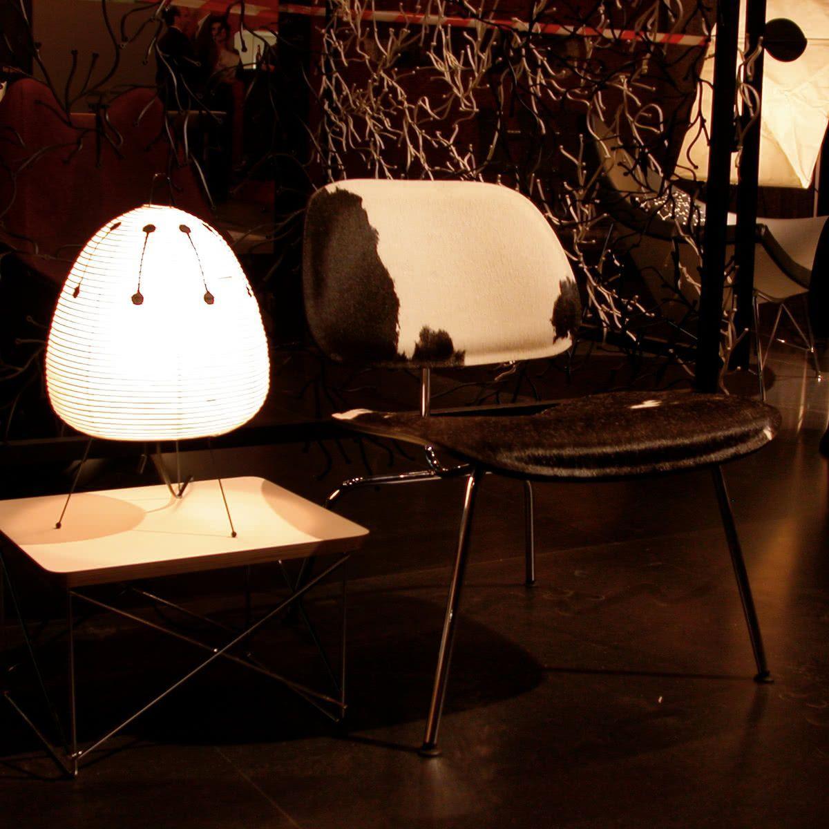 Japandi White Paper Table Lamp – Lantern Shade