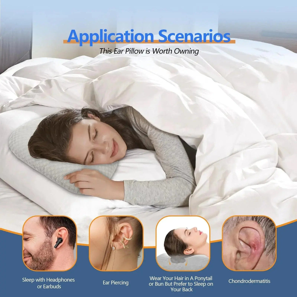 Fenoss® Ear Support Pillow – Adjustable