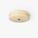 Art Deco Ribbed Glass Ceiling Light – Flush Mount