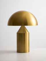Mid-Century Metal Mushroom Table Lamp – Dome Shade