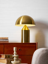 Mid-Century Metal Mushroom Table Lamp – Dome Shade