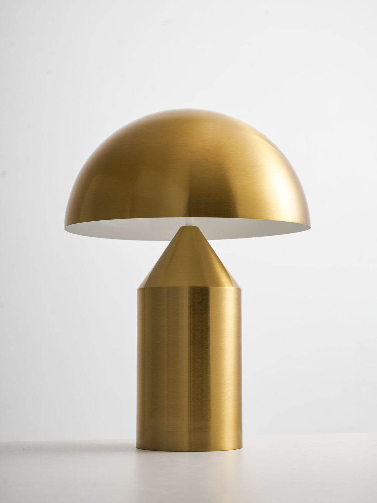 Mid-Century Metal Mushroom Table Lamp – Dome Shade