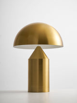 Mid-Century Metal Mushroom Table Lamp – Dome Shade