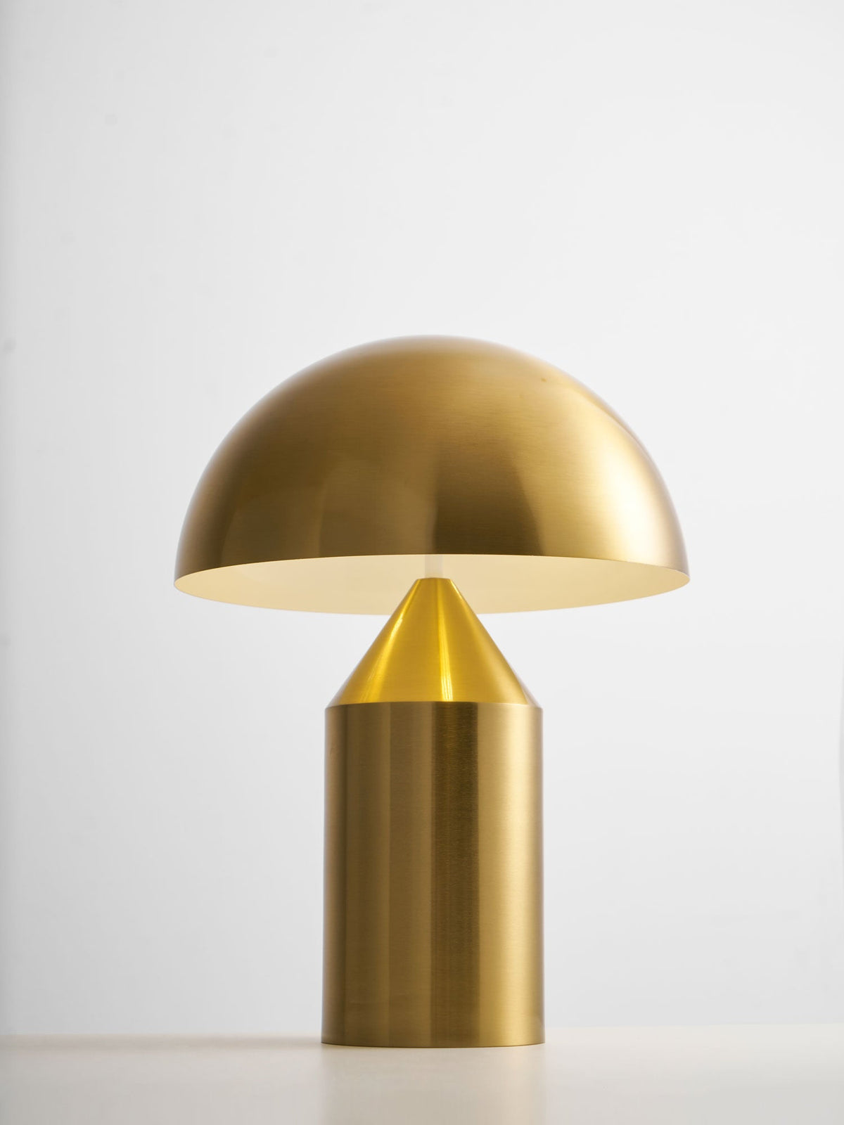 Mid-Century Metal Mushroom Table Lamp – Dome Shade