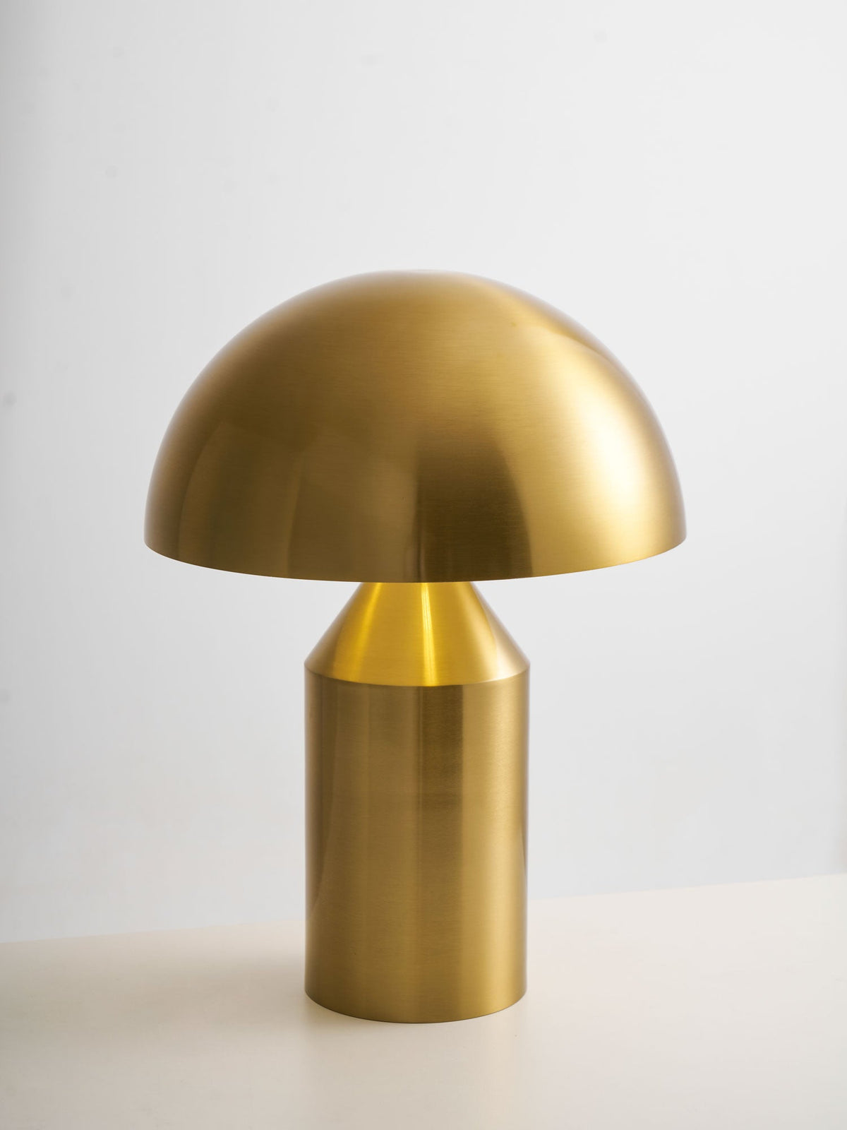 Mid-Century Metal Mushroom Table Lamp – Dome Shade